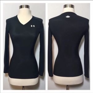 Under Armour Heat Gear Long Sleeved V-Neck Shirt